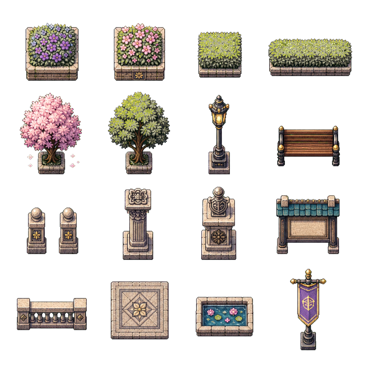 衷和广场 props 图集